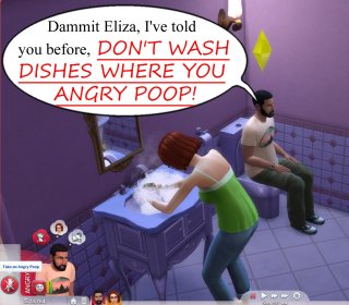 Don’t Wash Dishes Where You Angry Poop