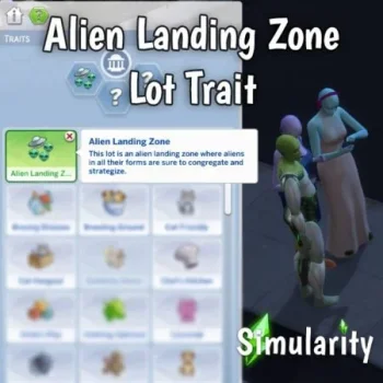 Alien Landing Zone Lot Trait