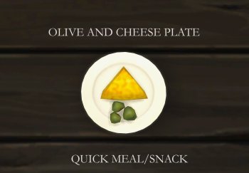 Olive And Cheese Plate Custom Food