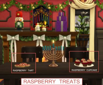 Custom Raspberry Treats - Tart and Cupcake