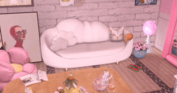 Ether Cloud Sofa + End Table