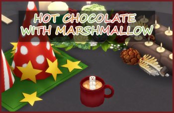 Hot Chocolate and Marshmallow Drink