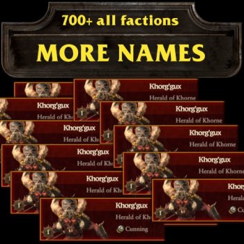 More Character Names (Lore Friendly)