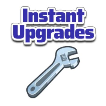 Instant Upgrades for beds, showers, stoves, rocketship, simray...