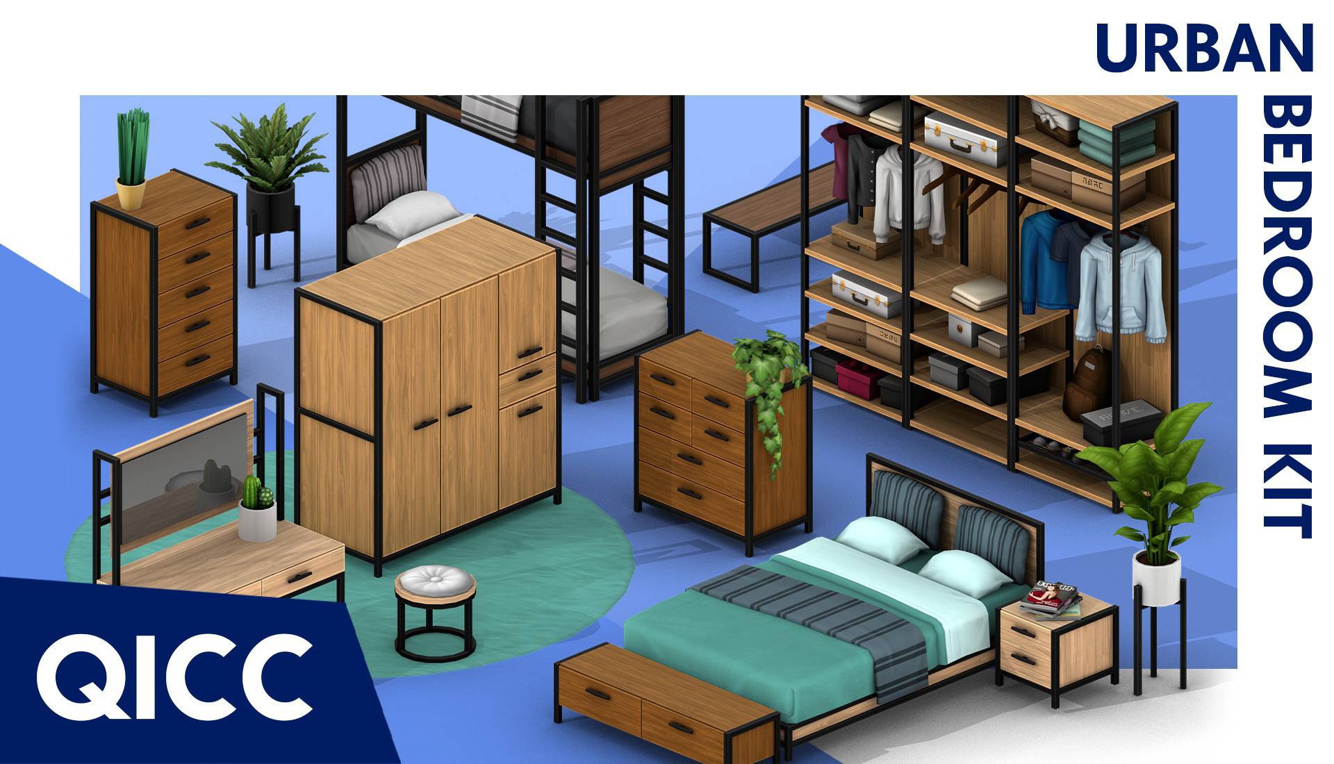 Urban Bedroom Kit The Sims 4 Furniture The Sims 4   1631688599 Ejvk6oqndp4 