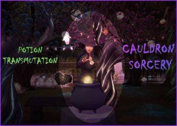 Cauldron Potion Transmutation - Witchy Brew Cauldron Version 2