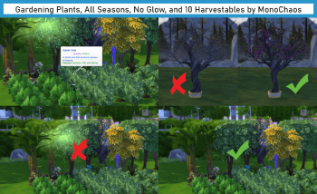 Gardening Plants, All Seasons, No Glow, and 10 Harvestables by MonoChaos