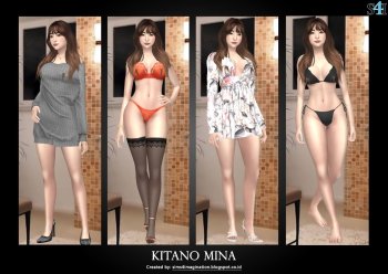 Sims 4 CAS: Kitano Mina