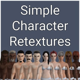Simple Character Retextures (male and female + makeup)