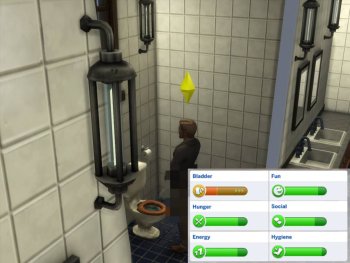 Sims Use the Toilet Standing Up More Often