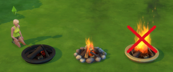 Campfire Flames Don't Grow