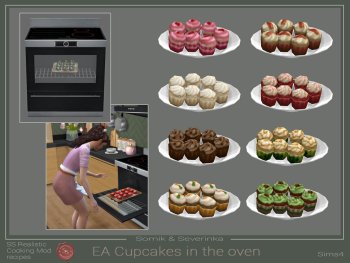 ЕА Cupcakes in the oven