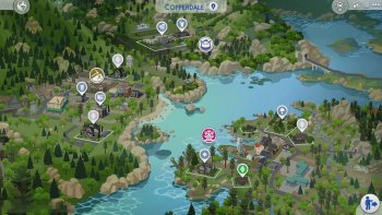 Copperdale city map from The Sims 4 High School expansion has been leaked
