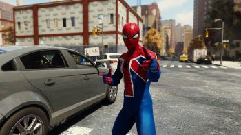 Spider-UK Suit - True UK Recolor and Spider Symbol