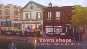Town shops Bubble Tea & Thrift Shop - no CC