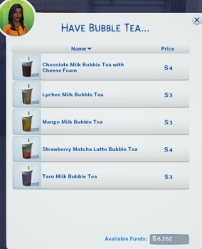 Grab Bubble Tea from Fridge Mod