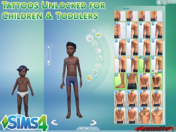 Tattoos Unlocked for Children and Toddlers