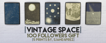 Vintage Space Wall Art