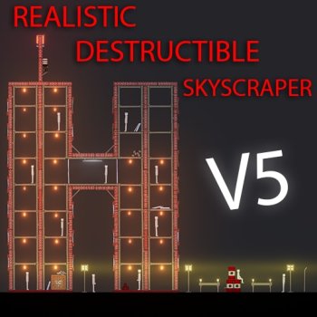 Realistic Destructible Skyscraper V5