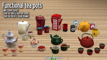 Sims 3 - Functional Teapots