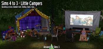 Sims 3 - Little Campers (S4to3) - Updated Backdrop Screen