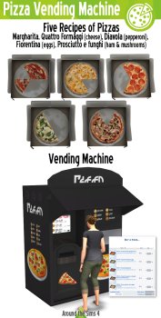 Pizzas& Pizza Vending Machine
