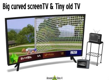 Cheap & Tiny Old TV Vs Expensive Big Curved Screen