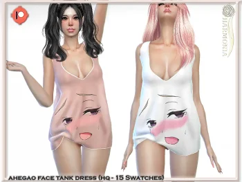 Ahegao Face Tank Dress
