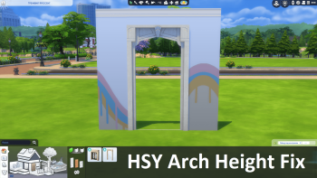 High School Years Arch Wall Height Fix