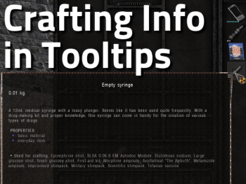 Crafting Info in Tooltips
