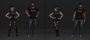 "We'll Bang, OK?" shirts in Simlish and English