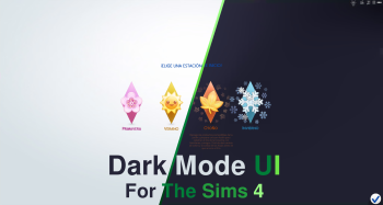 Dark Mode UI for The Sims 4 (November 8, 2023)