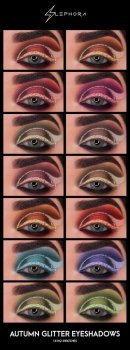 ''Autumn Glitter' Eyeshadows Collection by Slephora
