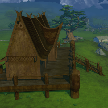Viking Longhouse as Hood Deco