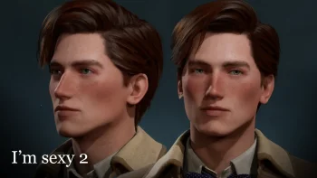 Cheeks Be Gone 2 - Male Face Replacer (Edited male head)
