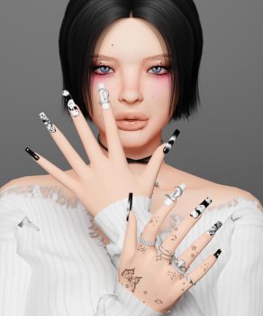 [TINA-SIMS] Punk nails set ♪