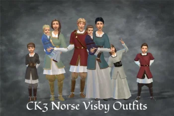 CK3 Norse Visby Clothing Set for All in the Family
