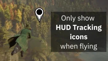 Flying HUD - Only show HUD tracking icons when flying