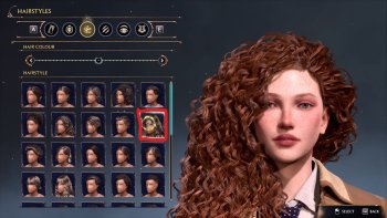 Curly Hair - Bellatrix style (replaces hair 10)