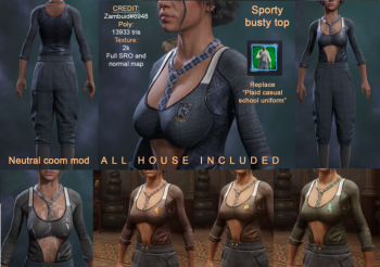 Busty sport top (All houses included + bonus)