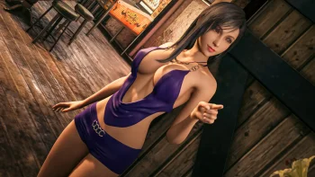 Tifa's New Purple Outfit