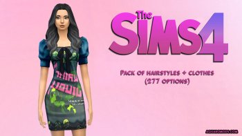 Pack of Hairstyles + clothes (277 options)