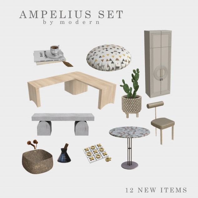 MDN Ampelius Set - The Sims 4 / Furniture | The Sims 4