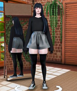 Menhera girl (Seona Yun) - The Sims 4 / Sim Models / Anime