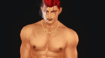 Red hair Yakuza (+ver. B)