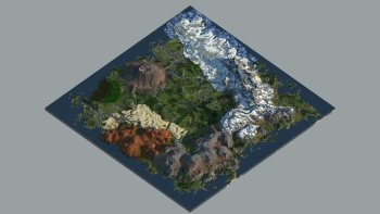 Dafohall - 4k Minecraft World - Mountain Valley