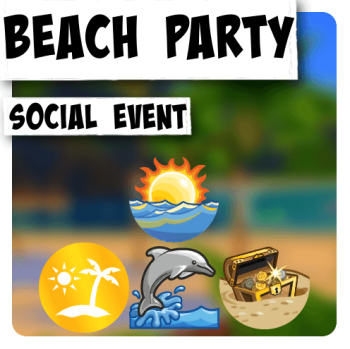 Beach Party Social Event