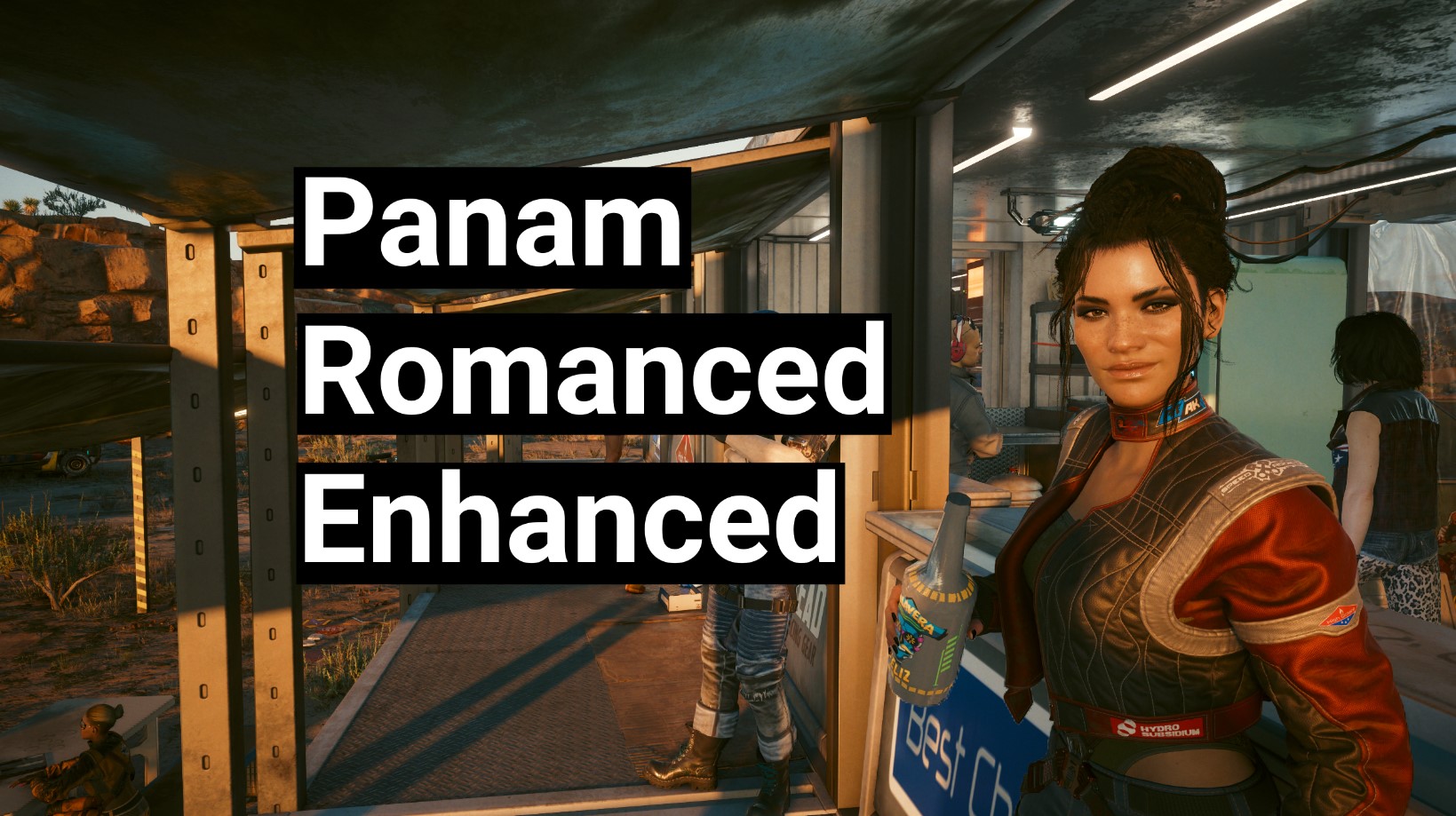Panam romance. Panam Romance Mod. Cyberpunk 2077 штрих код.
