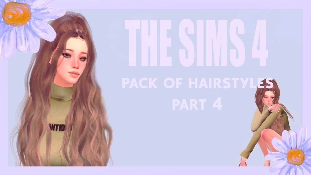 Pack of hairstyles by LAMA LAMA - part 4 - The Sims 4 / Packs ...