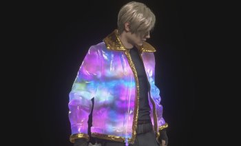 Cosmic Jacket for Leon with VFX trail